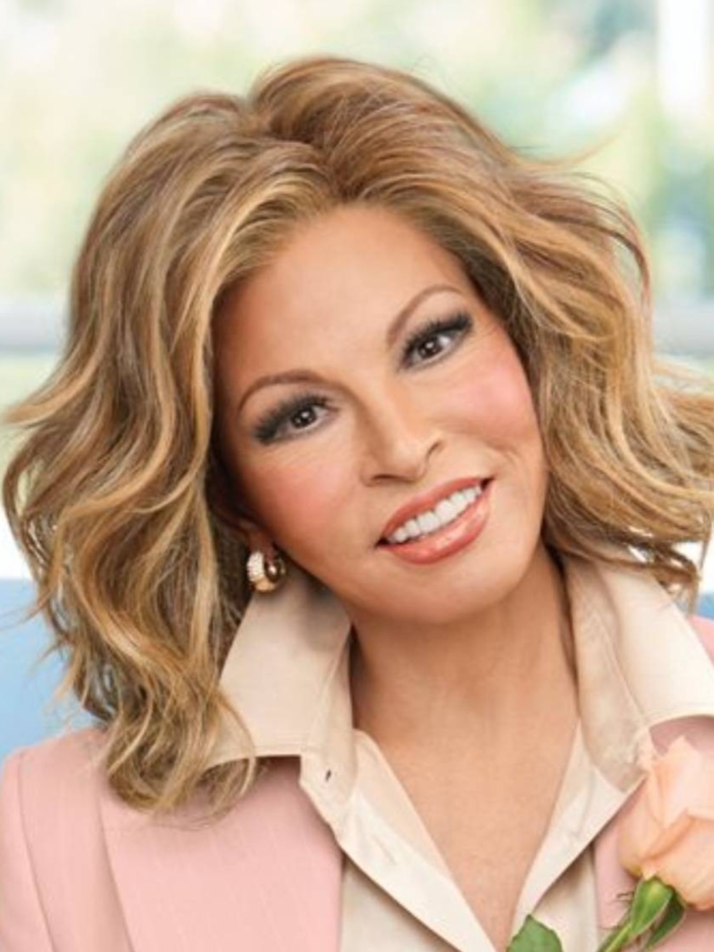 Raquel Welch Shoulder-Length Wavy Wig in Shaded HazelnutI